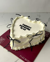 Vintage Heart and Bows Cake